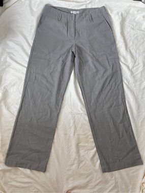 Pendleton Gray Linen Blend Trousers Pants w/ pockets! Women’s 8